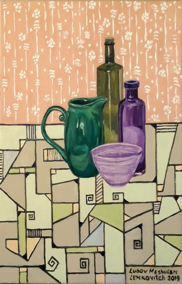 Still life with green pitcher